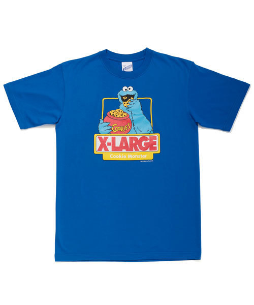 XLARGE(エクストララージ)の「XLARGE×SESAME STREET S/S TEE COOKIE MONSTER OG(Tシャツ/カットソー・メンズ・ホワイト/ブラック/アッシュグレー/ブルー/ネイビー・SMALL/MEDIUM/LARGE/X-LARGE/X-SMALL)」の5枚目の写真