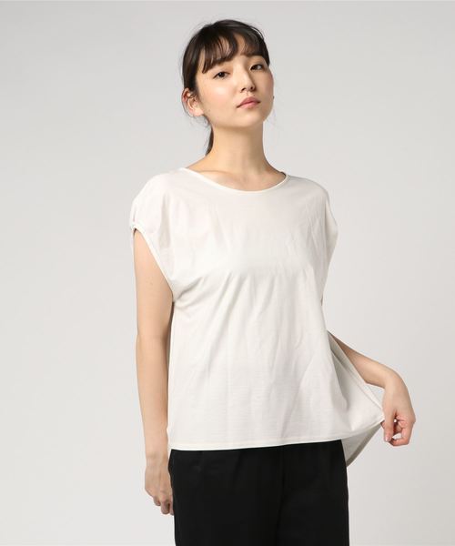 RIVE DROITE（リヴドロワ）の「ツイルスリーブタックカットソー（Tシャツ/カットソー・レディース・オフホワイト/カーキ/ネイビー・FREE）」の7枚目の写真