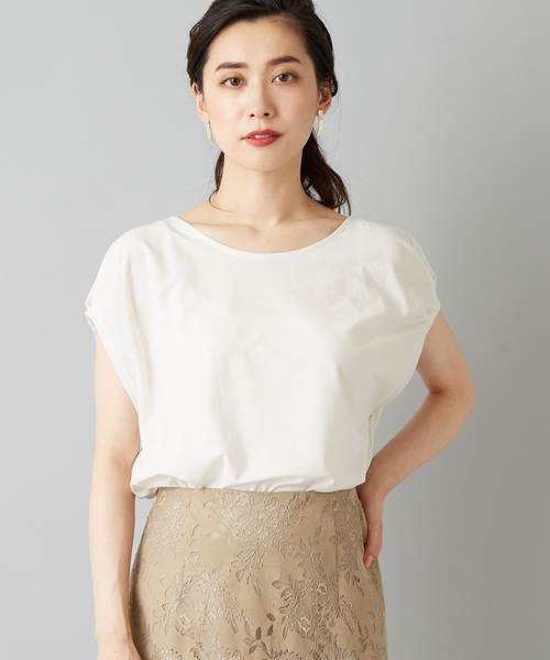 RIVE DROITE（リヴドロワ）の「ツイルスリーブタックカットソー（Tシャツ/カットソー・レディース・オフホワイト/カーキ/ネイビー・FREE）」の19枚目の写真