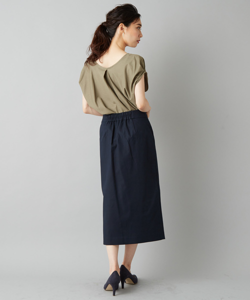 RIVE DROITE（リヴドロワ）の「ツイルスリーブタックカットソー（Tシャツ/カットソー・レディース・オフホワイト/カーキ/ネイビー・FREE）」の12枚目の写真