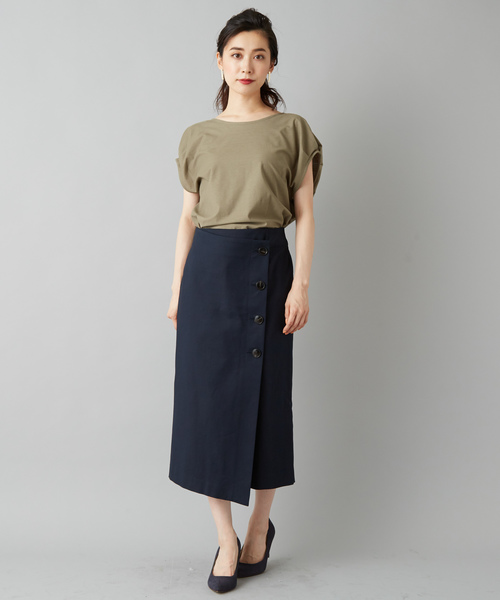 RIVE DROITE（リヴドロワ）の「ツイルスリーブタックカットソー（Tシャツ/カットソー・レディース・オフホワイト/カーキ/ネイビー・FREE）」の11枚目の写真