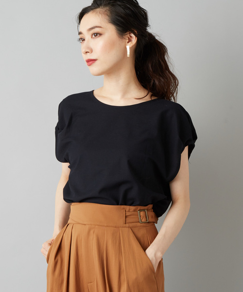 RIVE DROITE（リヴドロワ）の「ツイルスリーブタックカットソー（Tシャツ/カットソー・レディース・オフホワイト/カーキ/ネイビー・FREE）」の10枚目の写真