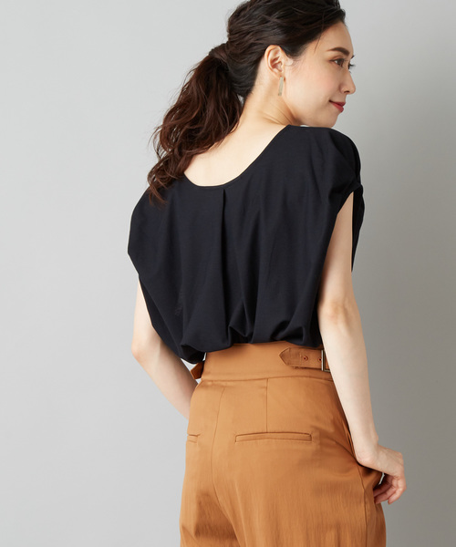 RIVE DROITE（リヴドロワ）の「ツイルスリーブタックカットソー（Tシャツ/カットソー・レディース・オフホワイト/カーキ/ネイビー・FREE）」の9枚目の写真