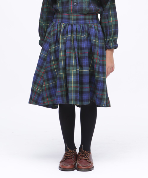 RUGGEDWORKS（ラゲッドワークス）の「ネルチェックロングスカート（スカート・キッズ・レッド/グリーン・100cm/110cm/120cm/130cm/140cm/90cm/80ｃｍ）」の9枚目の写真