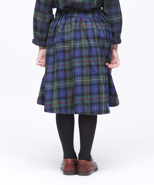 RUGGEDWORKS（ラゲッドワークス）の「ネルチェックロングスカート（スカート・キッズ・レッド/グリーン・100cm/110cm/120cm/130cm/140cm/90cm/80ｃｍ）」の8枚目の写真