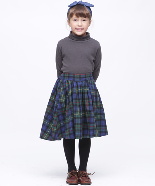 RUGGEDWORKS（ラゲッドワークス）の「ネルチェックロングスカート（スカート・キッズ・レッド/グリーン・100cm/110cm/120cm/130cm/140cm/90cm/80ｃｍ）」の6枚目の写真