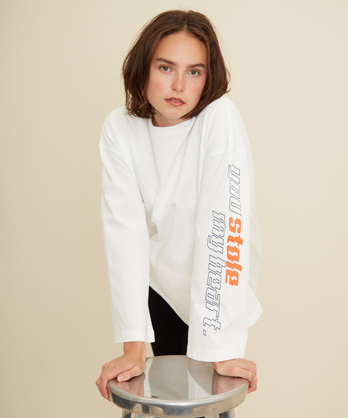 STUDIOUS（ステュディオス）の「【STUDIOUS】スリーブカットTEE（Tシャツ/カットソー・レディース・ネイビー/ホワイト・FREE）」の11枚目の写真