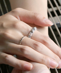 YArKA（ヤーカ）の「【YArKA/ヤーカ】[two pcs one series] star stads ring<nikoichi2>/[ニコイチシリーズ]星スタッズリング（リング・レディース）」