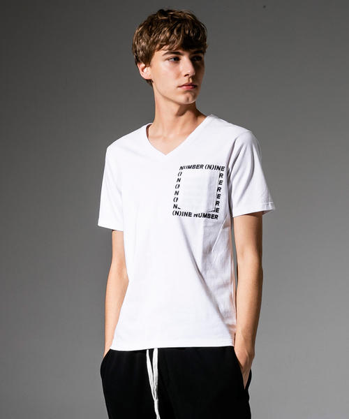NUMBER (N)INE DENIM(ナンバーナインデニム)の「NUMBER (N)INE DENIM(ナンバーナインデニム)プリントポケット付半袖Tシャツ(Tシャツ/カットソー・メンズ・ホワイト/ブラック/ネイビー・SMALL/MEDIUM/LARGE/X-LARGE)」の2枚目の写真