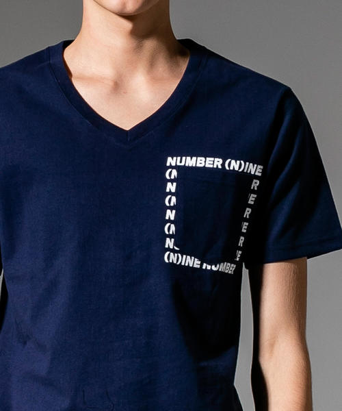 NUMBER (N)INE DENIM(ナンバーナインデニム)の「NUMBER (N)INE DENIM(ナンバーナインデニム)プリントポケット付半袖Tシャツ(Tシャツ/カットソー・メンズ・ホワイト/ブラック/ネイビー・SMALL/MEDIUM/LARGE/X-LARGE)」の9枚目の写真