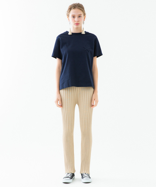 MUVEIL（ミュベール）の「【MUVEIL×CONVERSE】スターパッチ Tシャツ A2896UTS917（Tシャツ/カットソー・レディース・ホワイト/ネイビー・FREE）」の8枚目の写真