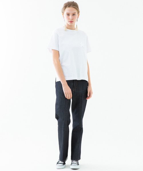 MUVEIL（ミュベール）の「【MUVEIL×CONVERSE】スターパッチ Tシャツ A2896UTS917（Tシャツ/カットソー・レディース・ホワイト/ネイビー・FREE）」の11枚目の写真