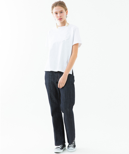 MUVEIL（ミュベール）の「【MUVEIL×CONVERSE】スターパッチ Tシャツ A2896UTS917（Tシャツ/カットソー・レディース・ホワイト/ネイビー・FREE）」の13枚目の写真