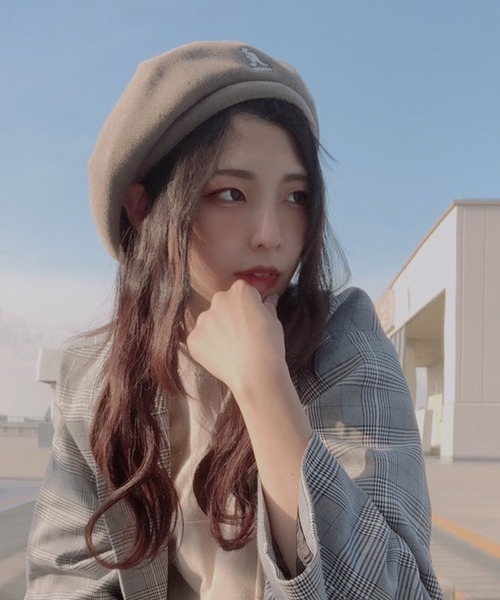 KANGOL（カンゴール）の「[KANGOL]Bamboo Jax Beret/[カンゴール]バンブー メッシュベレー（ハンチング/ベレー帽・レディース・グレー/ブラック/ワイン・L）」の2枚目の写真