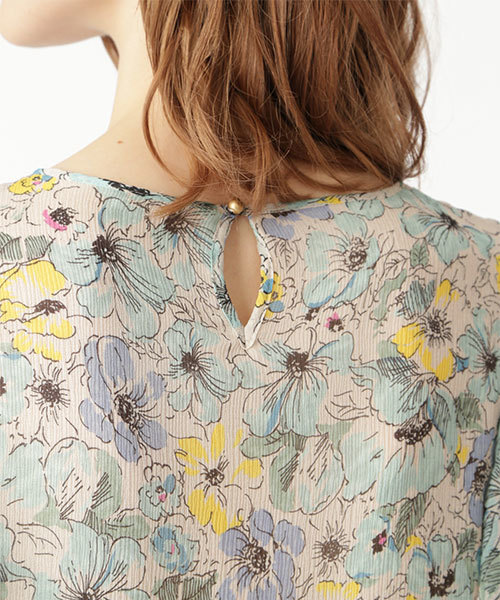 JILL STUART(ジルスチュアート)の「◆カーラシルクフラワーブラウス(シャツ/ブラウス・レディース・ピンク/ブルー・SMALL/MEDIUM)」の13枚目の写真