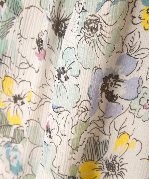 JILL STUART(ジルスチュアート)の「◆カーラシルクフラワーブラウス(シャツ/ブラウス・レディース・ピンク/ブルー・SMALL/MEDIUM)」の4枚目の写真