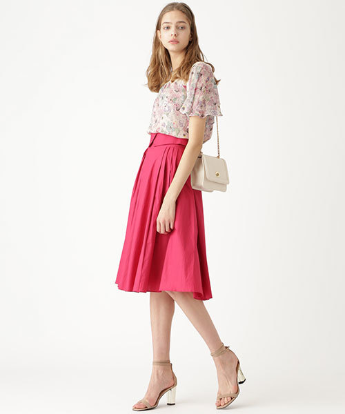 JILL STUART(ジルスチュアート)の「◆カーラシルクフラワーブラウス(シャツ/ブラウス・レディース・ピンク/ブルー・SMALL/MEDIUM)」の6枚目の写真