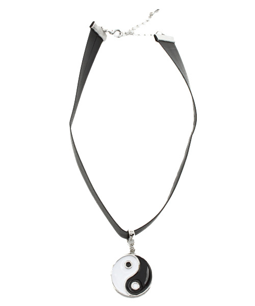 WEGO（ウィゴー）の「WEGO/陰陽チョーカー（ネックレス・レディース・ブラック・FREE）」の3枚目の写真