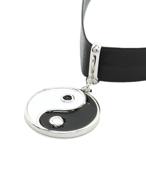 WEGO（ウィゴー）の「WEGO/陰陽チョーカー（ネックレス・レディース・ブラック・FREE）」の4枚目の写真