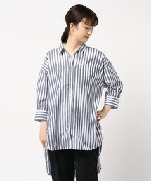 Editt by YECCA VECCA | ストライプ柄BIGシルエットシャツ(シャツ/ブラウス)
