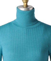 Drawer（ドゥロワー）の「Drawer 18Gカシミヤシルクリブタートルニット