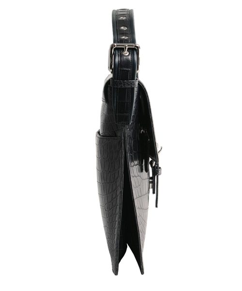 sankyo shokai(サンキョウショウカイ)の「クロコダイルレザーショルダーバッグ日本製(ショルダーバッグ・メンズ・ネイビー/ダークブラウン/ブラック・FREE)」の10枚目の写真