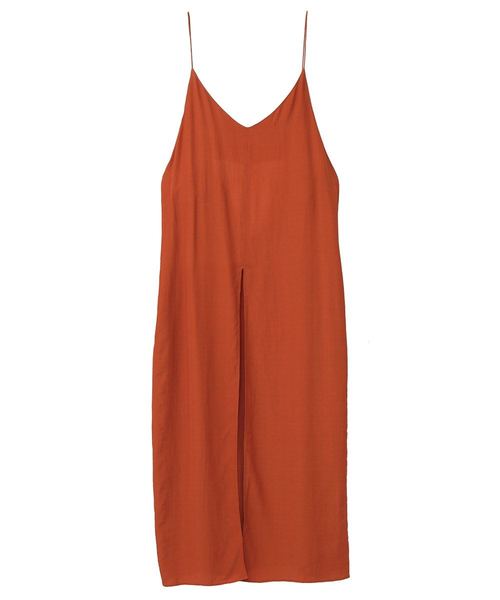 CLANE(クラネ)の「CENTER SLIT WRINKLE CAMISOLE(キャミソール・レディース・ブラック/グリーン系その他/キャメル・2/1)」の11枚目の写真