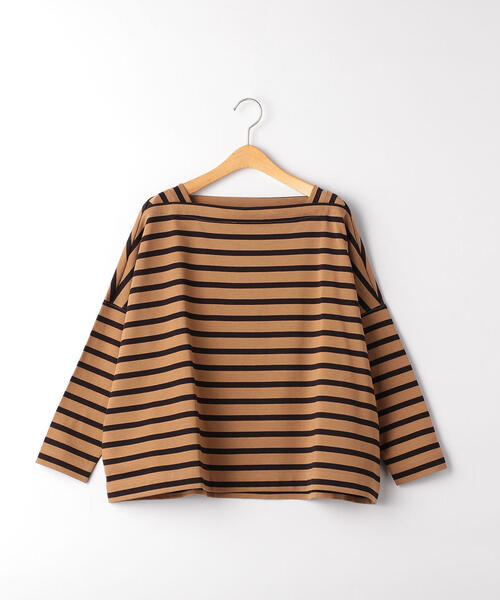 【グリーンレーベルリラクシング】ボーダーカットソー 九分袖 袖 レーヨン 古着 グリーンレーベルリラクシング】ボーダーカットソー 九分袖 袖