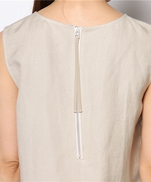 BEAMS LIGHTS Women's(ビームスライツ ウィメンズ)の「○BEAMS LIGHTS / フロントタック コクーンワンピース(ワンピース・レディース・ベージュ/オレンジ・38/36)」の8枚目の写真