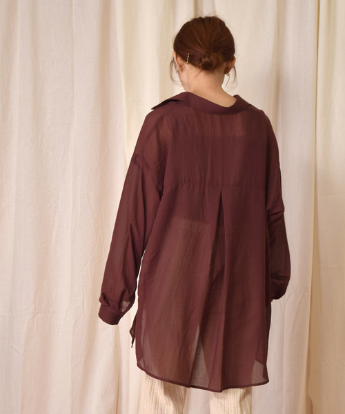 w closet（ダブルクローゼット）の「ポリボイルポケ付シャツ（シャツ/ブラウス・レディース・テラコッタ/ダークグリーン/ブラック・FREE）」の17枚目の写真