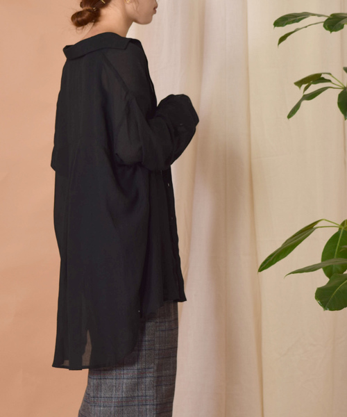 w closet（ダブルクローゼット）の「ポリボイルポケ付シャツ（シャツ/ブラウス・レディース・テラコッタ/ダークグリーン/ブラック・FREE）」の15枚目の写真