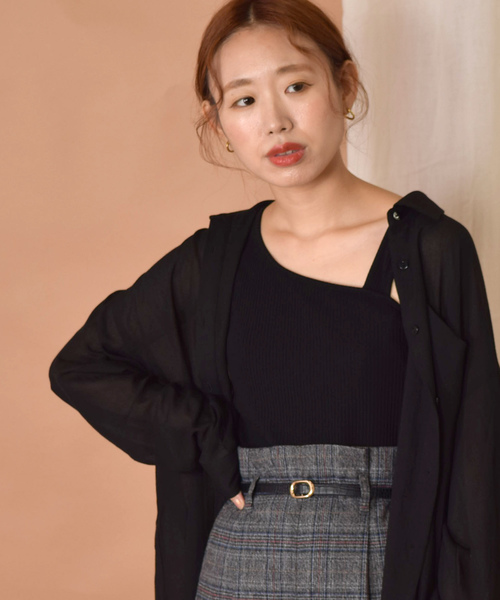 w closet（ダブルクローゼット）の「ポリボイルポケ付シャツ（シャツ/ブラウス・レディース・テラコッタ/ダークグリーン/ブラック・FREE）」の6枚目の写真