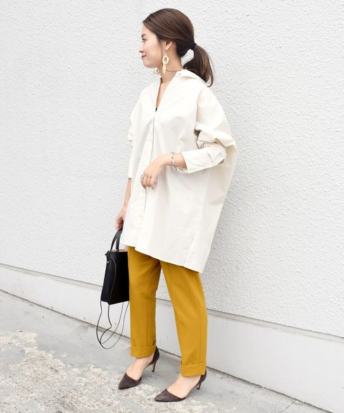 SHIPS(シップス)の「テーパードカラーパンツ(その他パンツ・レディース・ネイビー/イエロー系その他2/ピンク/グレー・40/38/36/34)」の5枚目の写真