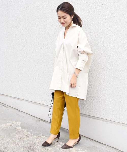 SHIPS(シップス)の「テーパードカラーパンツ(その他パンツ・レディース・ネイビー/イエロー系その他2/ピンク/グレー・40/38/36/34)」の15枚目の写真