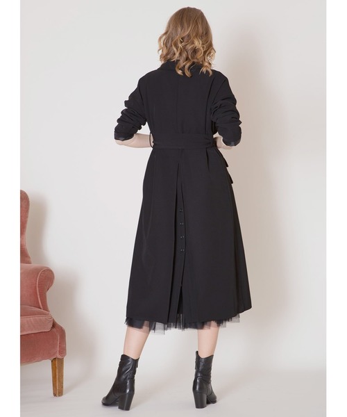 【h *】ミエリインヴァリアント　トレンチコート MIELI INVARIANT（ミエリインヴァリアント）の「フラップワーク