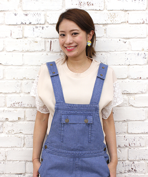 mystic(ミスティック)の「袖レースフレアリブプルオーバー(Tシャツ/カットソー・レディース・ブラック/グレー/オフホワイト/ベージュ・フリ-)」の4枚目の写真