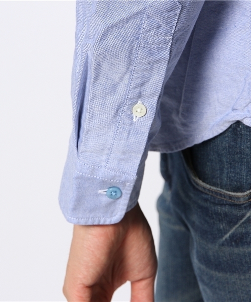 BEAMS（ビームス）の「◎BEAMS / カザリステッチマルチボタンシャツ（シャツ/ブラウス・メンズ・ホワイト/ブルー/その他1・SMALL/LARGE/MEDIUM/X-LARGE）」の6枚目の写真