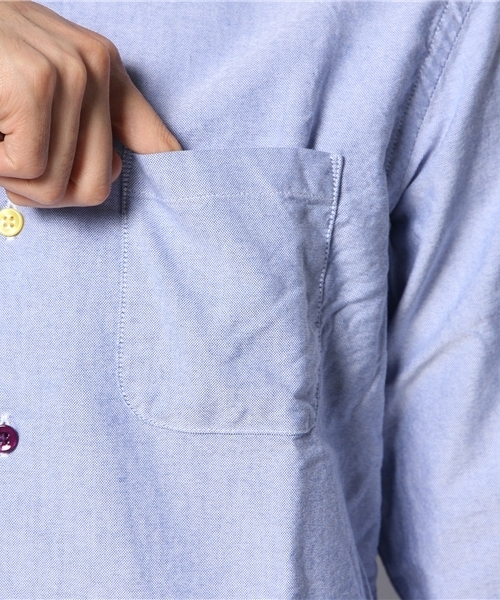 BEAMS（ビームス）の「◎BEAMS / カザリステッチマルチボタンシャツ（シャツ/ブラウス・メンズ・ホワイト/ブルー/その他1・SMALL/LARGE/MEDIUM/X-LARGE）」の7枚目の写真