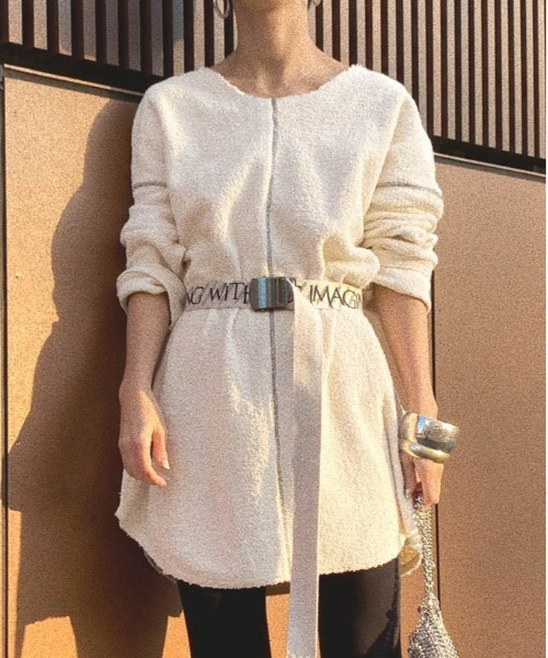 Ameri（アメリ）の「CHAPLIN MESSAGE LOGO BELT（ベルト）」 - WEAR