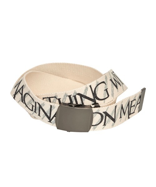 今季新作　完売商品　CHAPLIN MESSAGE LOGO BELT Ameri（アメリ）の「CHAPLIN MESSAGE LOGO BELT（ベルト）」 - WEAR