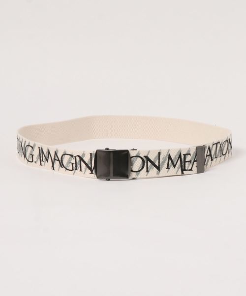 Ameri（アメリ）の「CHAPLIN MESSAGE LOGO BELT（ベルト）」 - WEAR