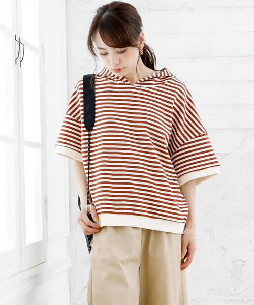 Girly Doll(ガーリードール)の「ボーダープルオーバー(Tシャツ/カットソー・レディース・キャメル/イエロー系その他/ブラック/ブラック系その他/イエロー/グリーン系その他/イエロー系その他2/グリーン・FREE)」の21枚目の写真