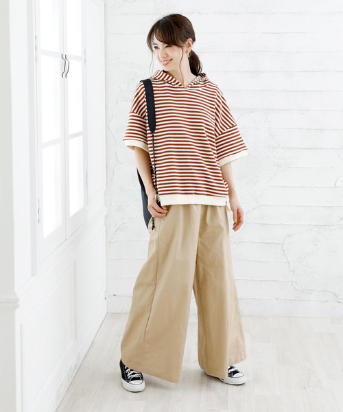 Girly Doll(ガーリードール)の「ボーダープルオーバー(Tシャツ/カットソー・レディース・キャメル/イエロー系その他/ブラック/ブラック系その他/イエロー/グリーン系その他/イエロー系その他2/グリーン・FREE)」の17枚目の写真