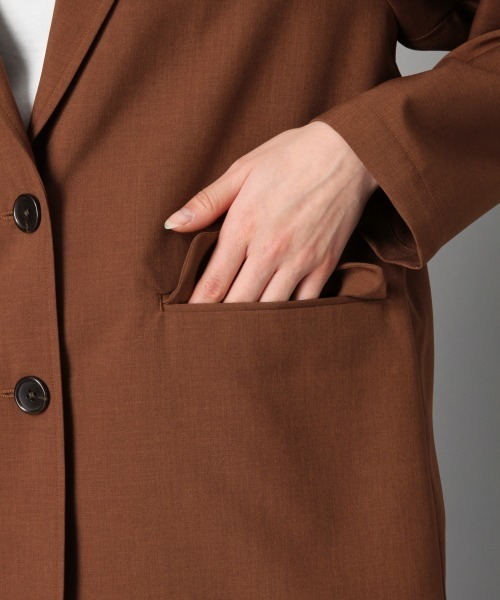 LOWRYS FARM（ローリーズファーム）の「リネンライクジャケット　860296（テーラードジャケット・レディース・グレー/ブラウン/グリーン/ピンク/イエロー/レッド・FREE）」の16枚目の写真