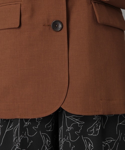 LOWRYS FARM（ローリーズファーム）の「リネンライクジャケット　860296（テーラードジャケット・レディース・グレー/ブラウン/グリーン/ピンク/イエロー/レッド・FREE）」の17枚目の写真