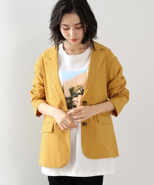 LOWRYS FARM リネンライクメッシュジャケット　アウター　ジャケット LOWRYS FARM｜リネンライクメッシュジャケット | Rakuten