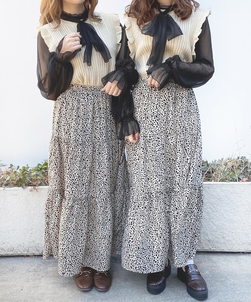 PairPair（ペアペア）の「シアーボウタイブラウス（シャツ/ブラウス・レディース・ブラック/アイボリー/モカ・FREE）」の6枚目の写真