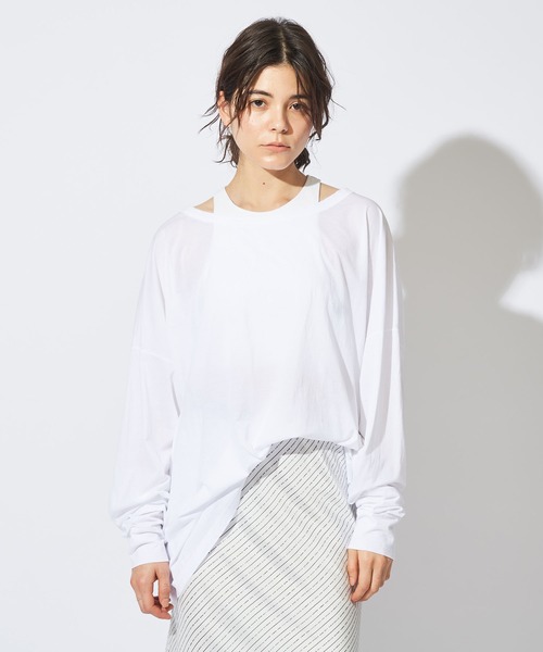 Whim Gazette（ウィムガゼット）の「シースルーカットソー（Tシャツ 
