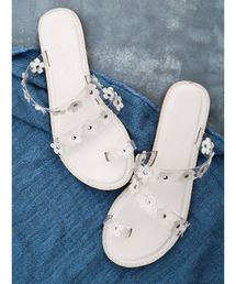 merry jenny | クリアおはなストラップサンダル(サンダル)