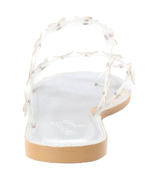 merry jenny（メリージェニー）の「クリアおはなストラップサンダル（サンダル・レディース・シルバー/オフホワイト/ピンク/ブラック・LARGE/MEDIUM）」の11枚目の写真
